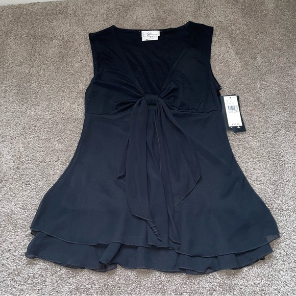 Iz Byer Tops - NWT Iz Byer California Short Sleeve Top Black Medium